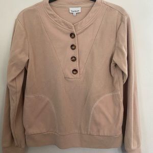 HEARTLOOM button up sweatshirt, size S